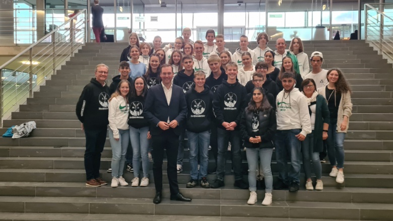 Christlichen Schule Hochrhein zu Besuch bei Felix Schreiner